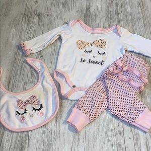 Polka dot “so sweet” 3-piece suit